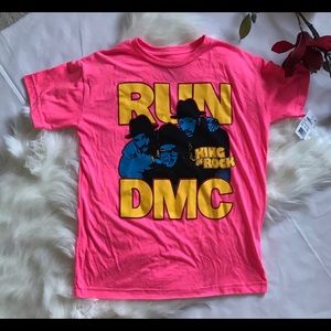 Run DMC pink tee size small